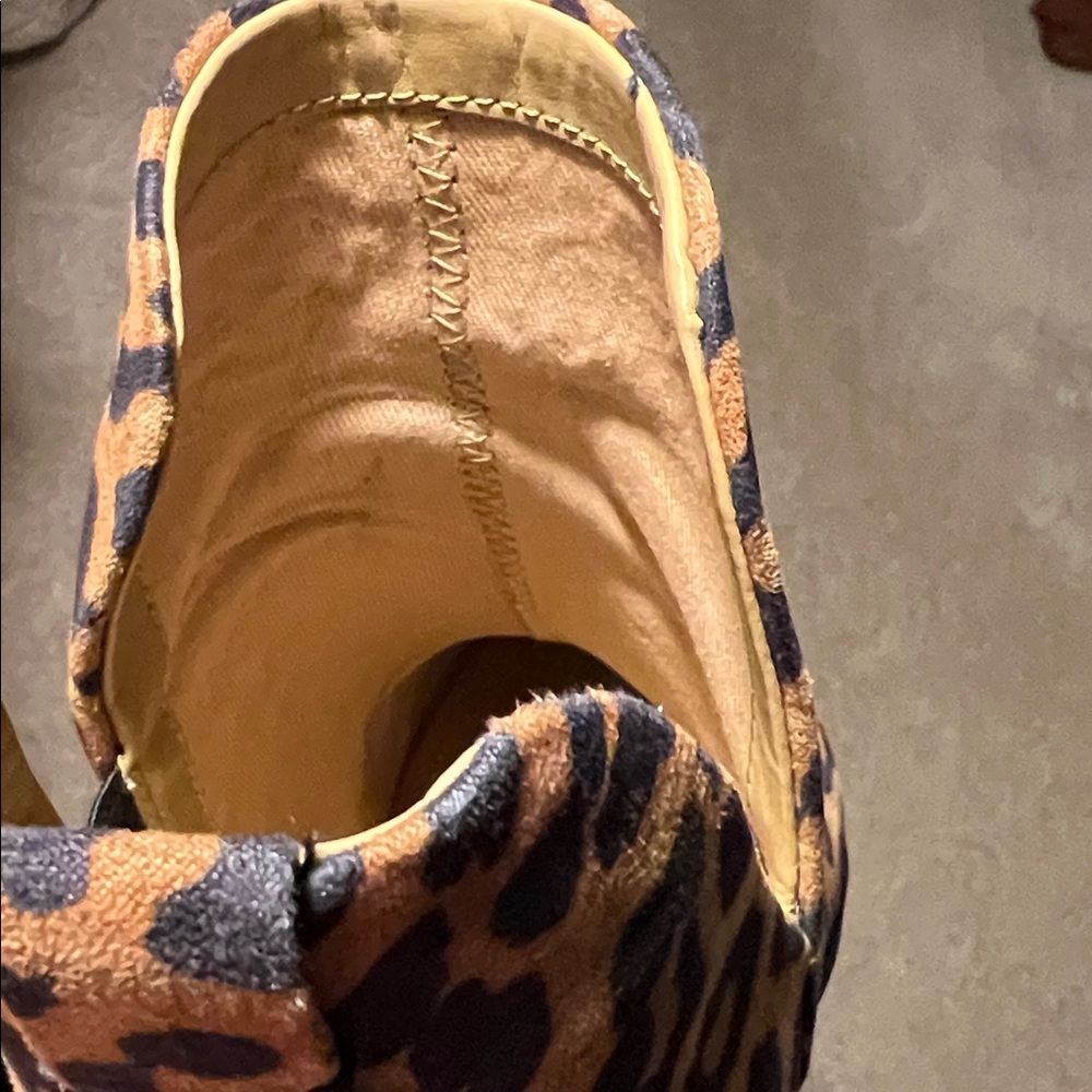 Franco Sarto Brown Leopard Ankle Booties, 8.5, NWOB - Picture 11 of 14
